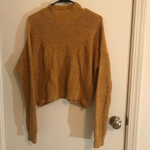 Kendall & Kyle yellow high neck sweater